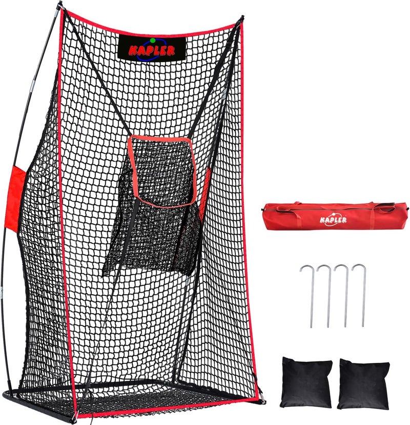 Kapler Football Kicking Net for Field Goals - 7X4FT Portable Football Throwing Net with Target Zone Attachment - Sideline Practice for Backyard Skill Improvement for Youth and Adults - Image 1